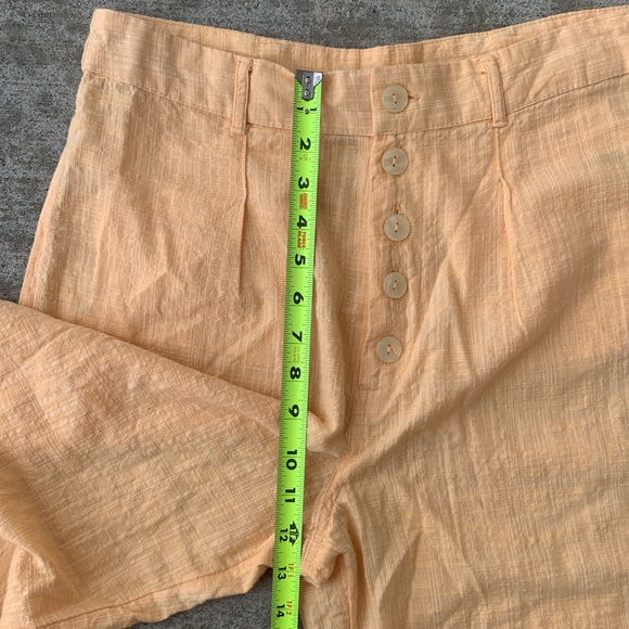 Urban Outfitters Peach Button Up High Rise Trousers - Picture 7 of 13